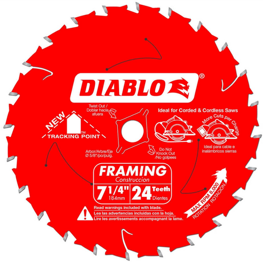 7 1/4" 24T Diablo Saw