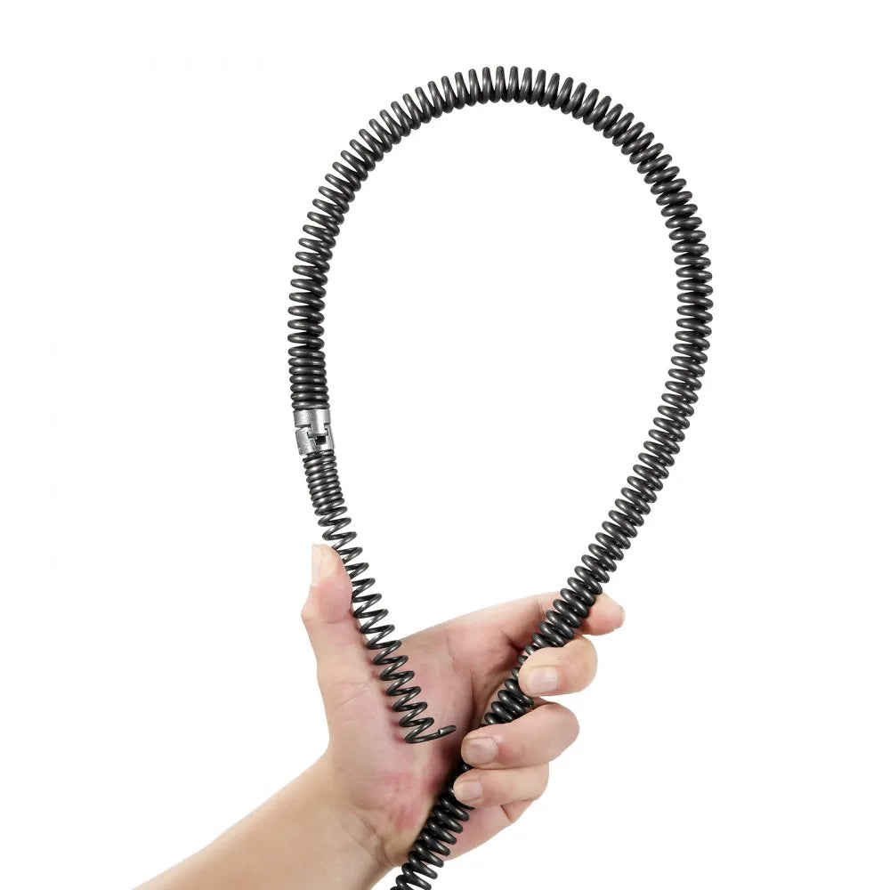 Drain Cleaning Cable 66 FT x 5/8 Inch, Professional Sectional Drain VEVOR