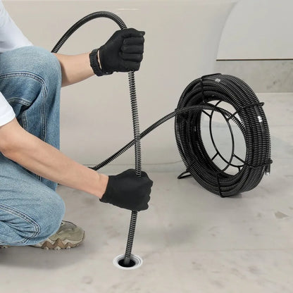 Drain Cleaning Cable 66 FT x 5/8 Inch, Professional Sectional Drain VEVOR