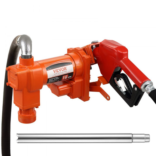 Fuel Transfer Pump, 12V DC 16 GPM 1/4 HP, Gasoline Extractor Pump VEVOR