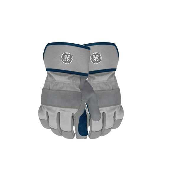 Leather Gloves Ref. Grade A Blue/Gray Large GE