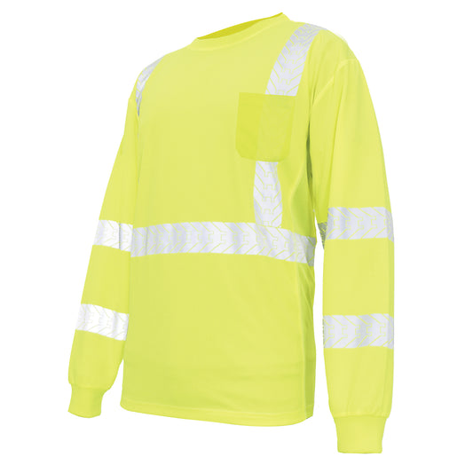 General Electric, HV Safety T-Shirt, Long Sleeve Reflective Tape