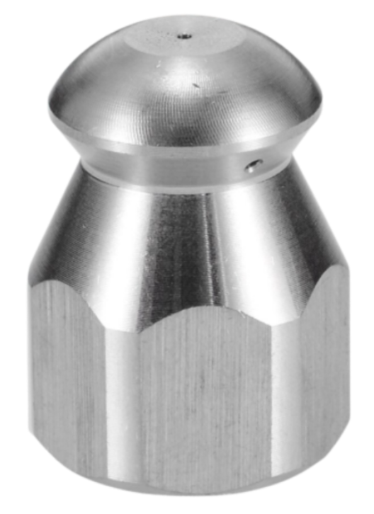 1/4″ F-NPT X 4.5MM 4,200 Psi Stainless Steel Sewer Nozzle
