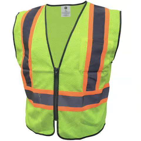 Contrast Type R / Class 2 Safety Reflective Vest Green Large GE