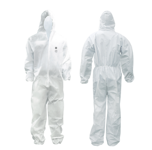 General Electric, SMS Protective Coverall, w/Elastic HoodWrist XL