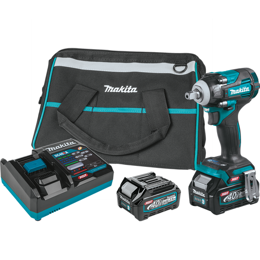 40V max XGT® Brushless Cordless 4‑Speed 1/2" Sq. Drive Impact Wrench Kit w/ Detent Anvil (2.5Ah)