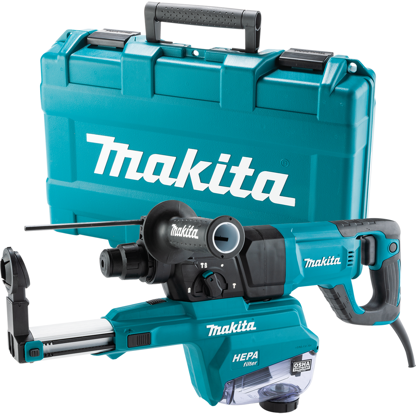 1" SDS‑PLUS AVT® Rotary Hammer, w/ HEPA Dust Extractor (D‑handle)