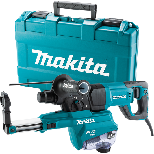 1" SDS‑PLUS AVT® Rotary Hammer, w/ HEPA Dust Extractor (D‑handle)