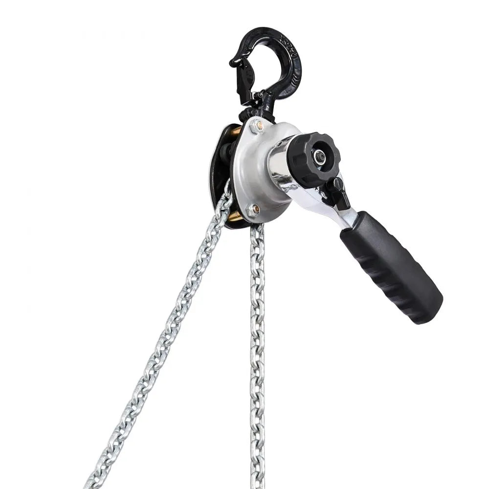 Manual Lever Chain Hoist, 1/2T 1100LBS Capacity Heavy Duty Come Along, 20FT Lift G80 Alloy VEVOR