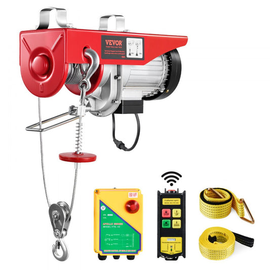Electric Hoist 1760lbs with 14ft Wired Remote Control, Electric Hoist 110 Volt with 40ft VEVOR