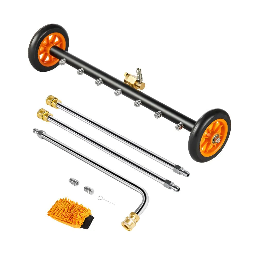 24" Pressure Washer Undercarriage Cleaner, Stainless Steel Surface Cleaner for Pressure Washer, 4000 Max PSI VEVOR