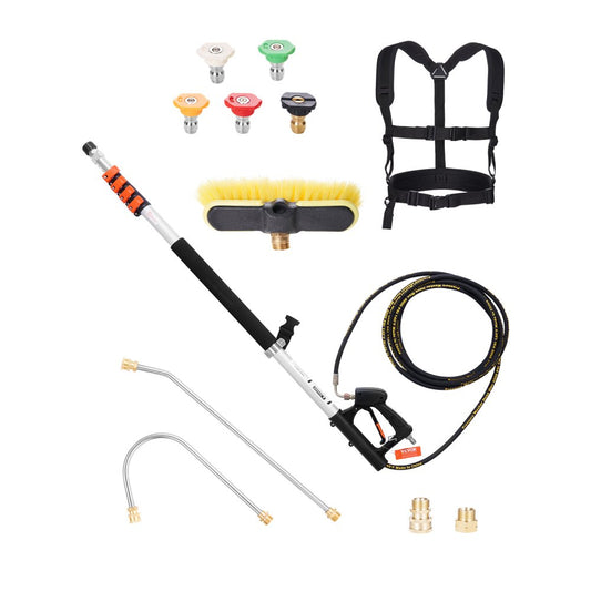 Pressure Washer Telescoping Wand, 18 ft, 4000 psi VEVOR