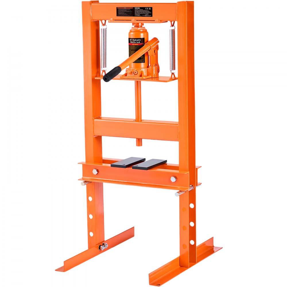 Hydraulic Shop Press, 6 Ton H-Frame Hydraulic Garage/Shop Floor Press VEVOR