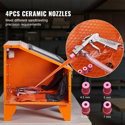 40 Gallon Sandblasting Cabinet, 40-120PSI Portable Benchtop VEVOR