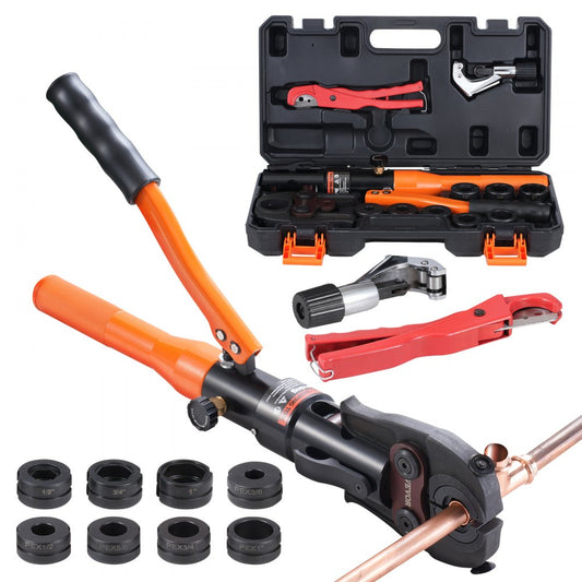 Hydraulic Pipe Crimper 10 Pcs. Vevor