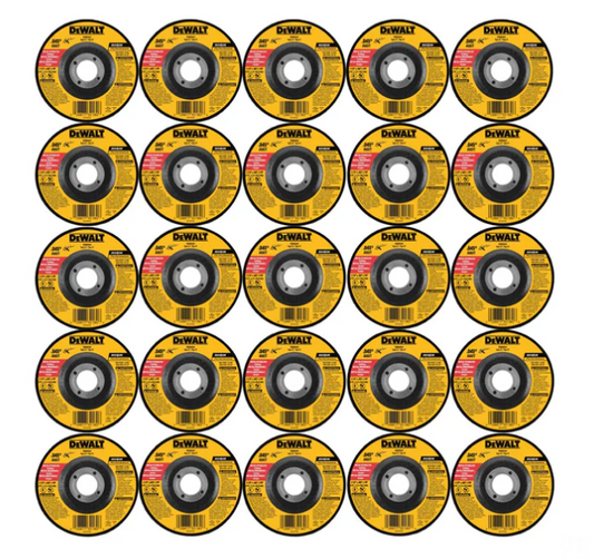 Metal/Stainless Steel Cutting Disc. 4-1/2" X .45" X 7/8" 25 Pc / DW8424-BOX