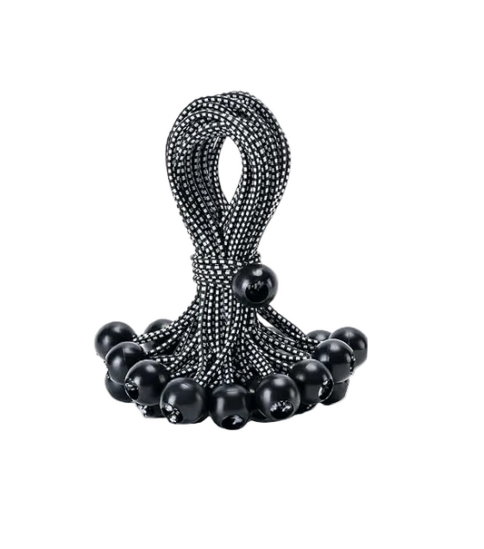 Ball Bungee 10 Pc. 5" (Black/White) ATE