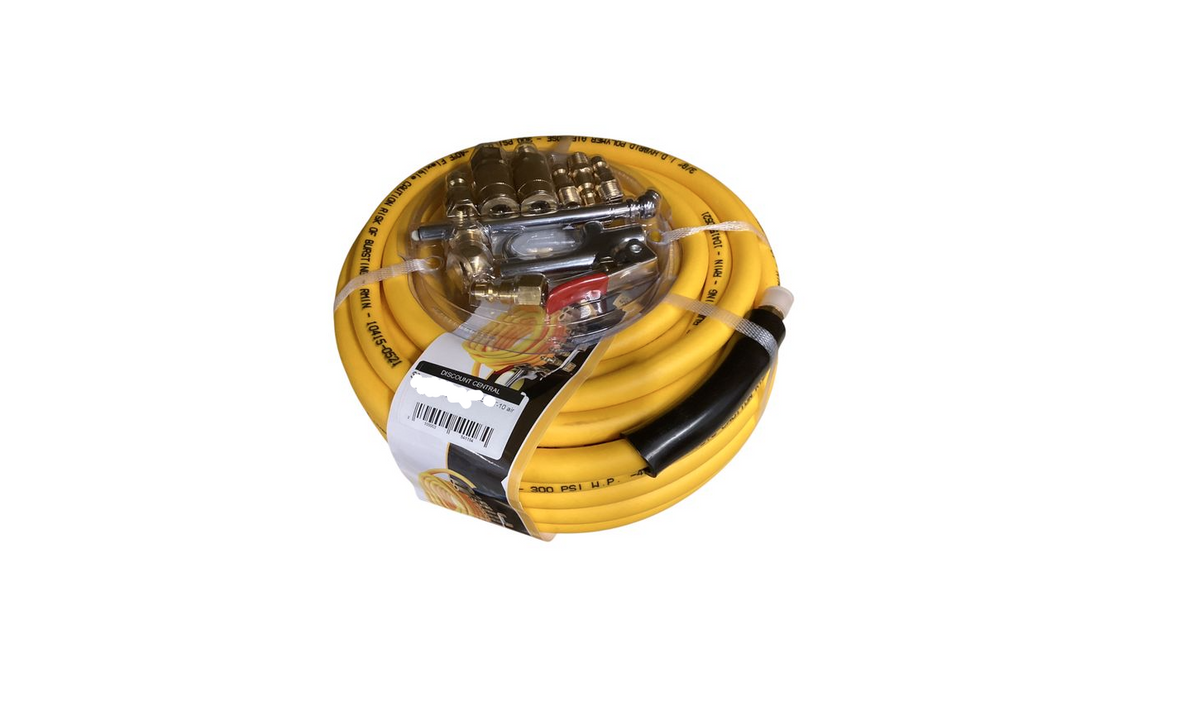 Rubber Air Hose with Accessory Kit