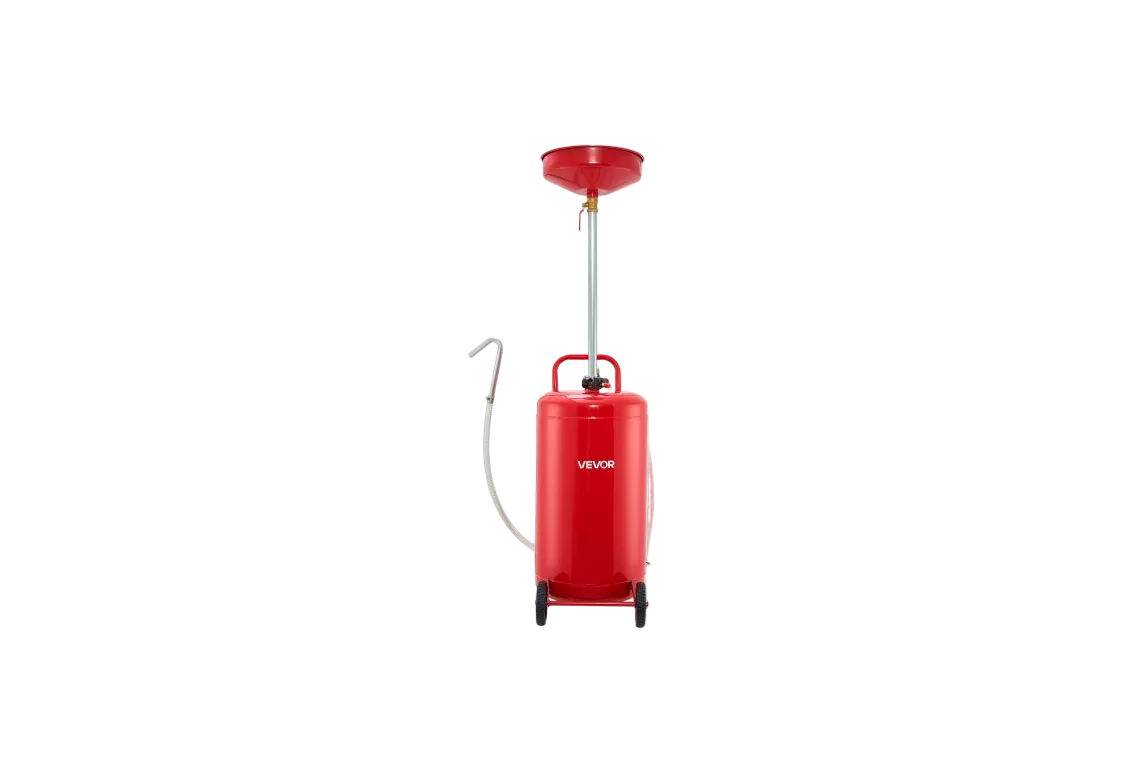 Oil Drain Tank, Air Operated Portable Oil 25 Gallon Vevor