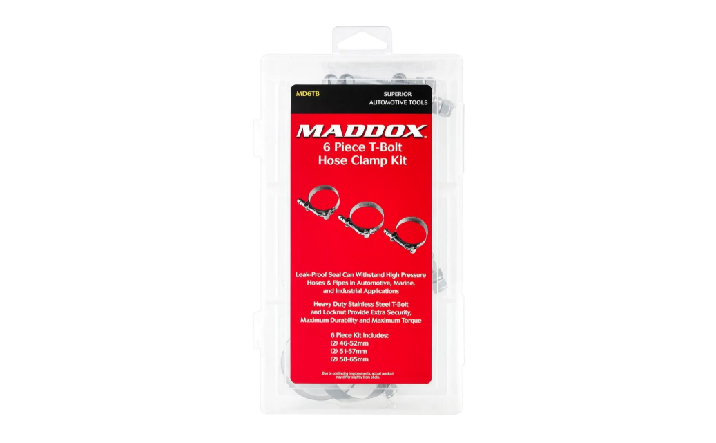 T-Bolt Hose Clamp Kit, 6-Pc.