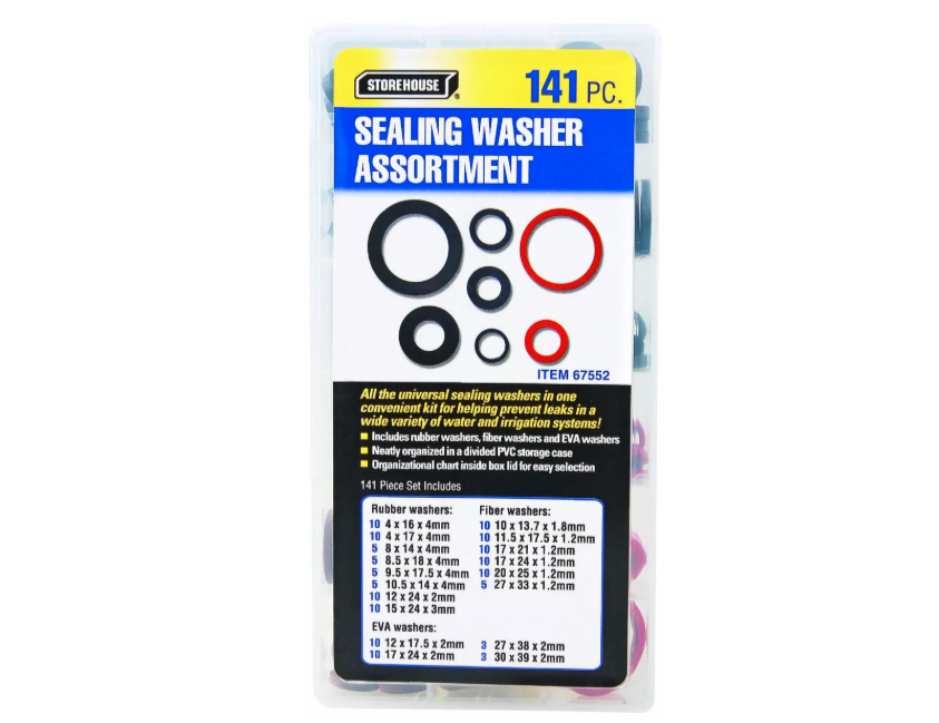 Washer/Seal Assortment, 141-Pc.
