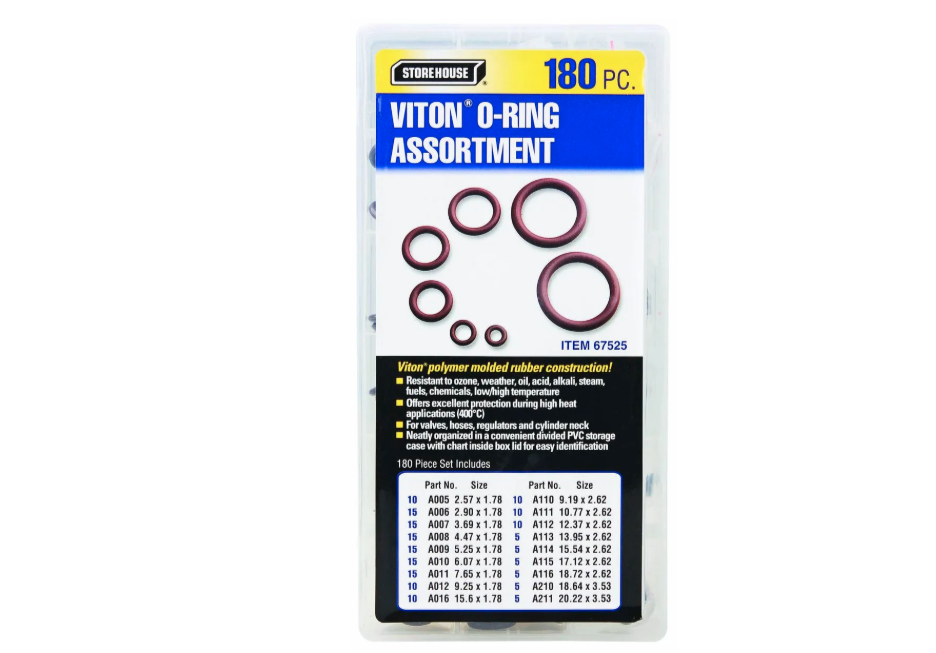 Viton O-Ring Kit, 180-Pc.