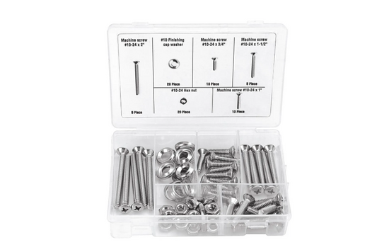 Stainless Steel Machine Screw Kit, 70-Pc.