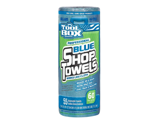 Disposable Blue Shop Towels