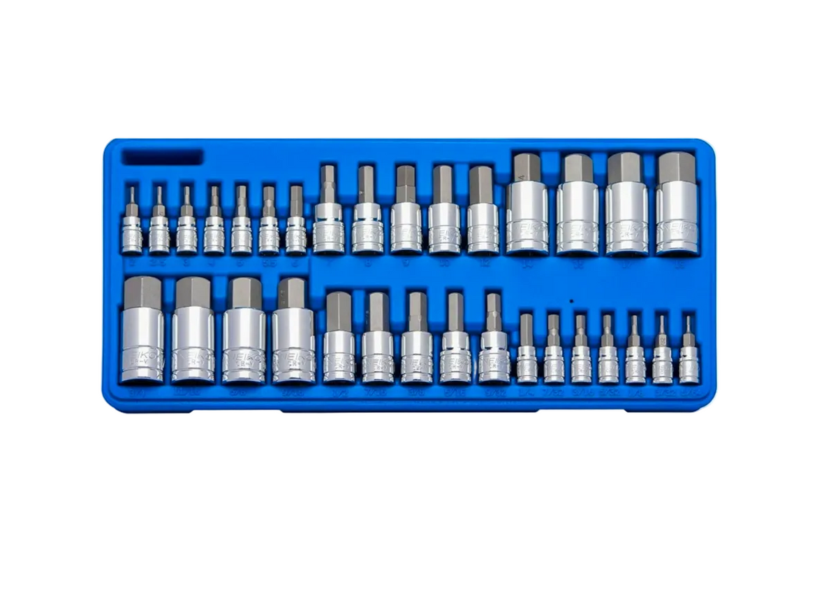 Allen Hex Bit Socket Set — SAE & Metric ATE