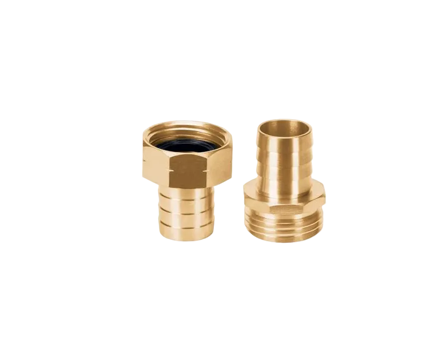 Solid Brass 3/4" Male and Female Hose Connectors TRUPER
