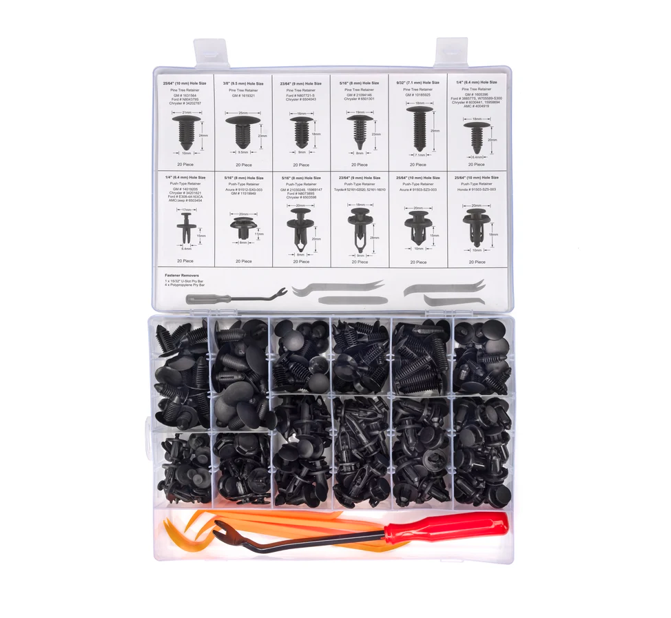 Automotive Retainer Clip Assortment Set 245 Pc. NEIKO