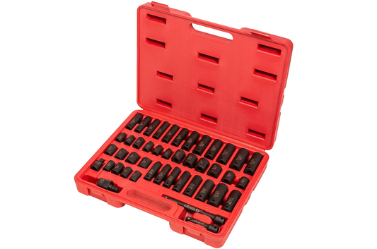 Master Shallow & Deep SAE & Metric Impact Socket Set 44pc 3/8"Dr. STARK