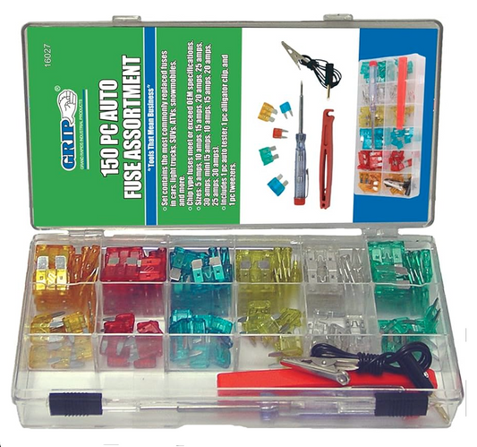 Auto Fuse Assortment 150 PCS Grip