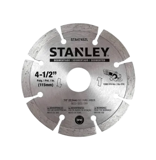 Segmented Diamond Blade 4-1/2" Stanley