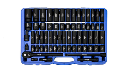 Master Impact Socket Set Deep & Shallow Socket SAE 1/2"dr