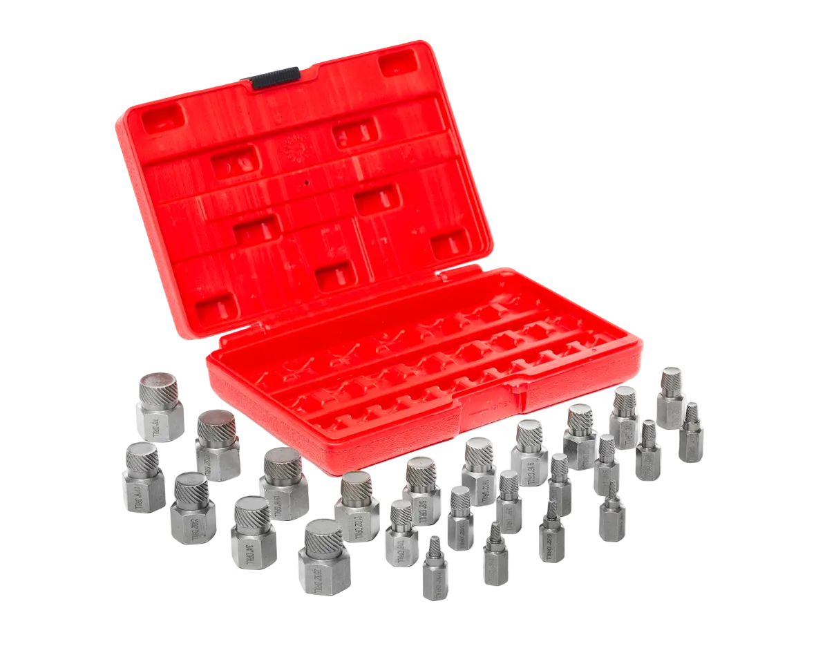 Multi-Spline Screw Extractor Set Hex Head Bit Socket Wrench