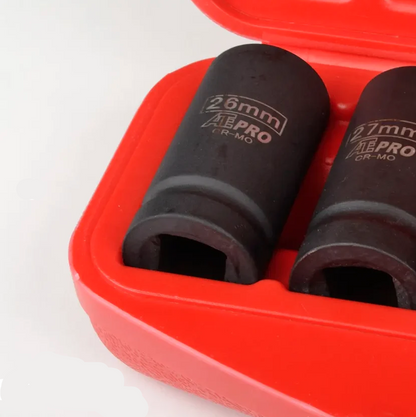 Set 9 PC. DR. 3/4 Deep Impact Socket Metric ATE