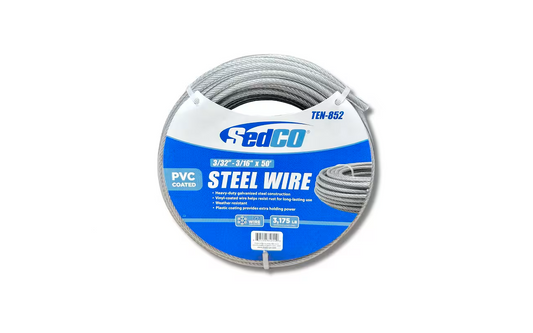 Pvc Coated Steel Wire 1/8″ – 3/16″ x 100′