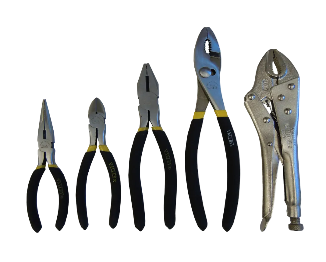 Mechanics Pliers Set 5pc Valley