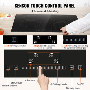 Tope Eléctrico 24" Vevor Touch panel