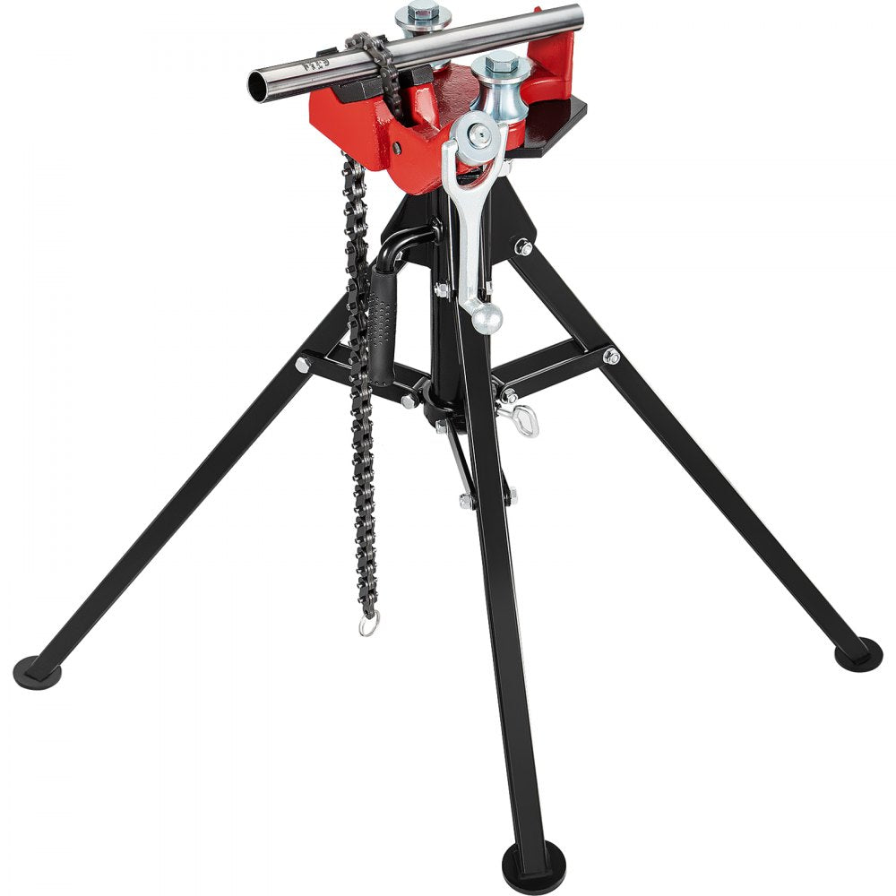 Tripod Pipe Chain Vise, 1/8"-5" Pipe Capacity, 36.4“ Length Chain VEVOR