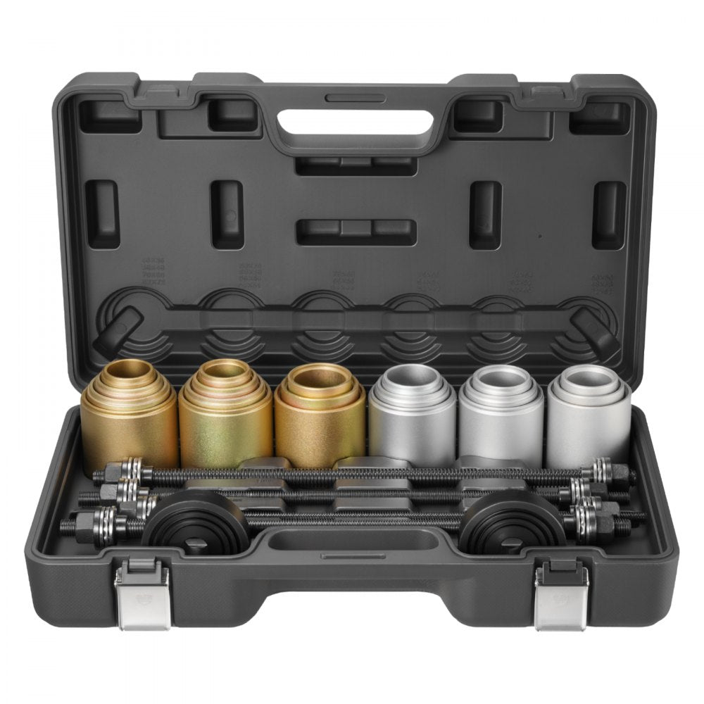 Pull and Press Sleeve Kit Steel Bush Bearing Removal Installation Bushing 26 Pcs VEVOR