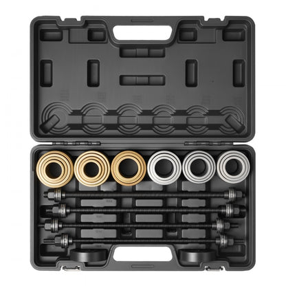 Pull and Press Sleeve Kit Steel Bush Bearing Removal Installation Bushing 26 Pcs VEVOR