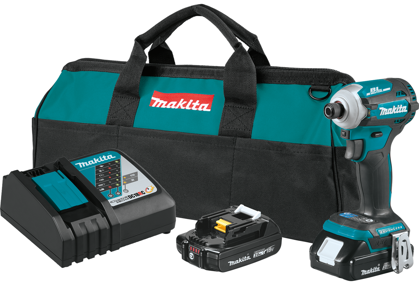 Impact Driver 1/4" Kit 18V LXT® Lithium‑Ion Brushless Cordless (2.0Ah)