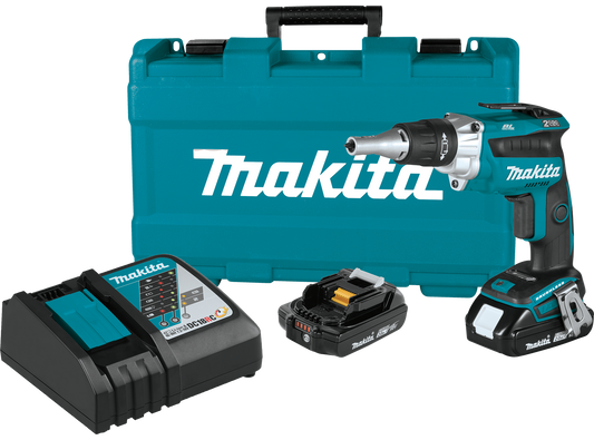 Compact Brushless Cordless 2,500 RPM Drywall Screwdriver 18V LXT® Lithium‑Ion(2.0Ah)