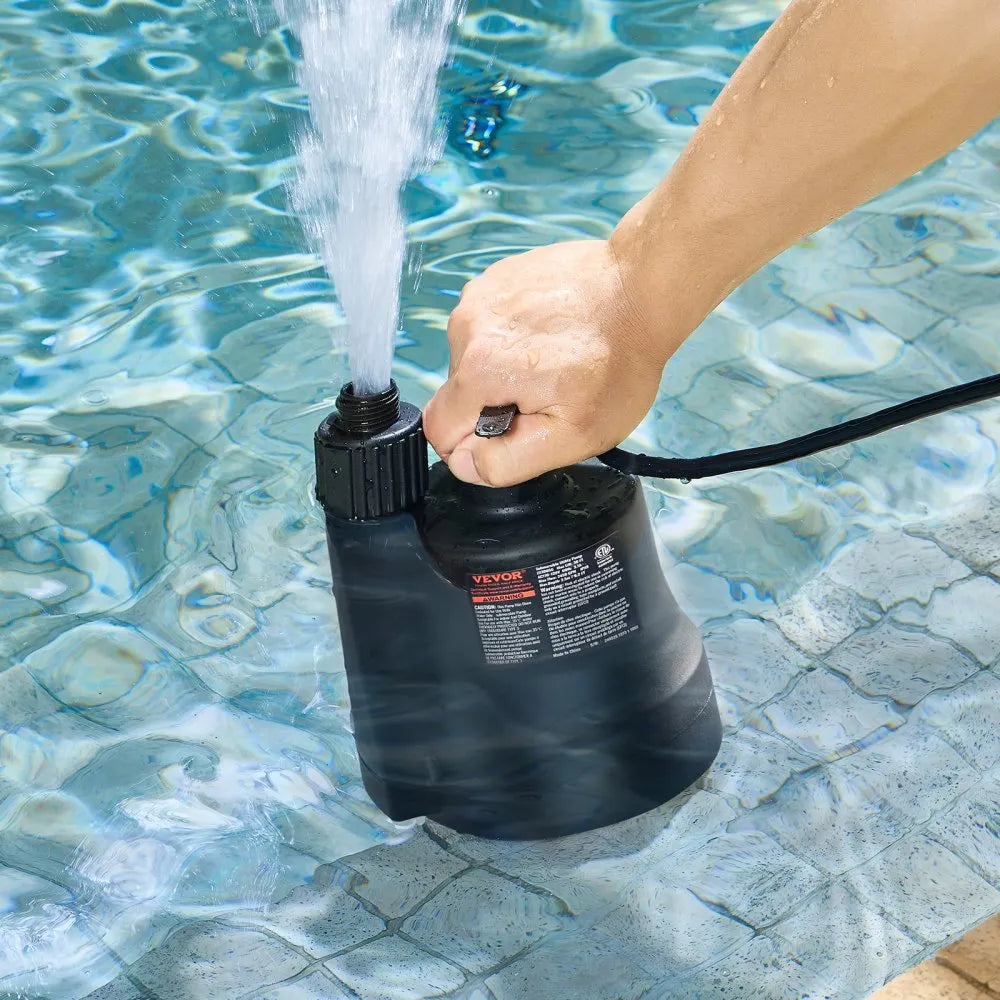 Submersible Pump, 1/3 HP, 2450 GPH