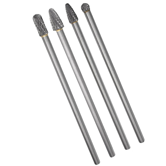 Wolfride 4pcs Long Shank Tungsten Carbide