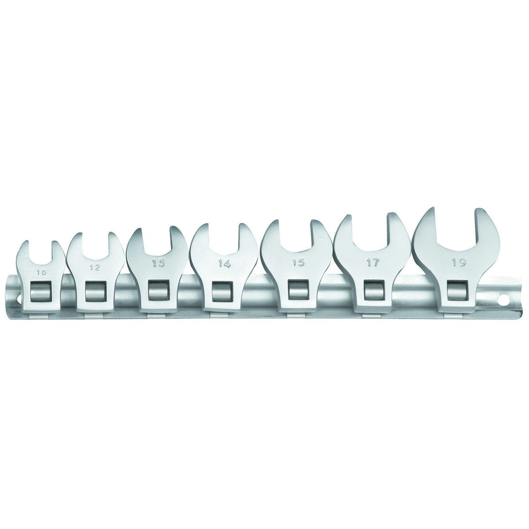 Crowfoot Wrench Set SAE, 7Pc Dr 3/8