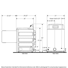 Cargar imagen en el visor de la galería, GTD42GASJWW / Secadora de ropa GE Gas 7.2 cu ft
