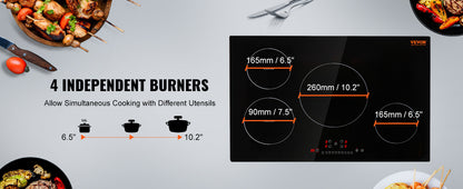 Tope Eléctrico 30" Inducción Vevor
